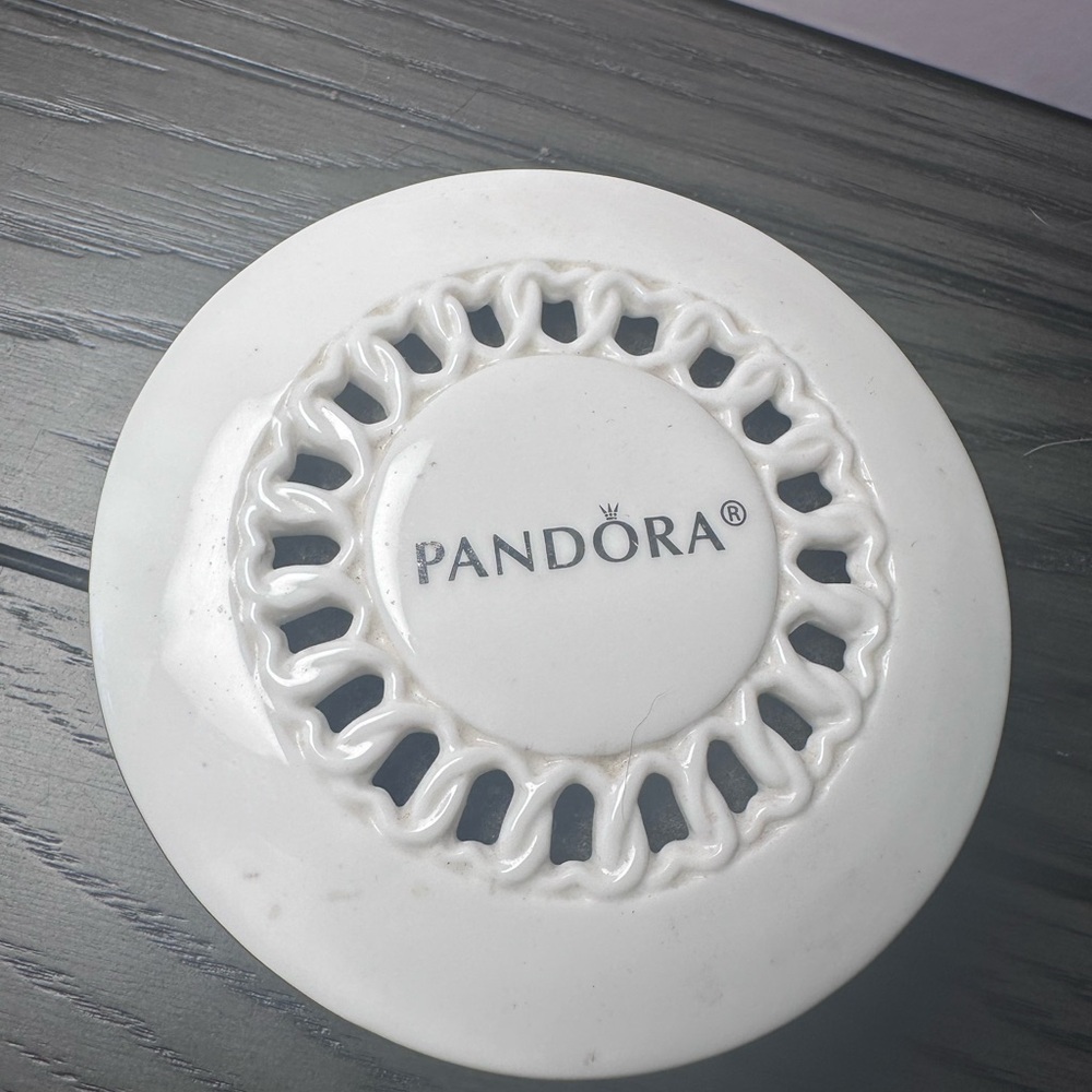 Pandora White Jewelry Dish